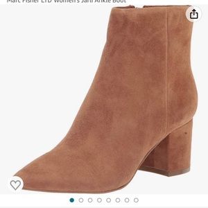 Brand new Marc fisher cognac Suede booties